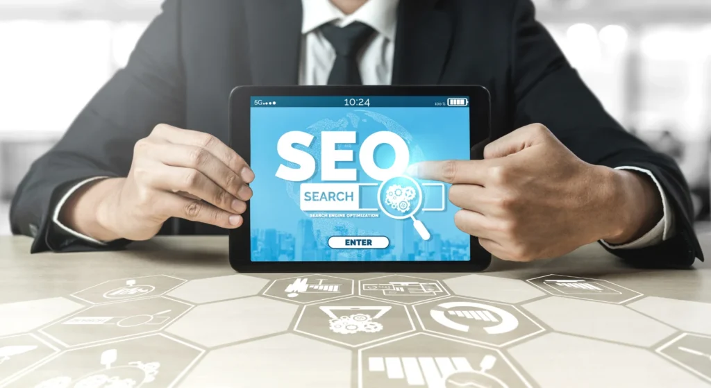seo image in a tablet