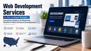 Web Development Services in the United States: Complete Guide, including custom websites, web software, eCommerce, responsive design