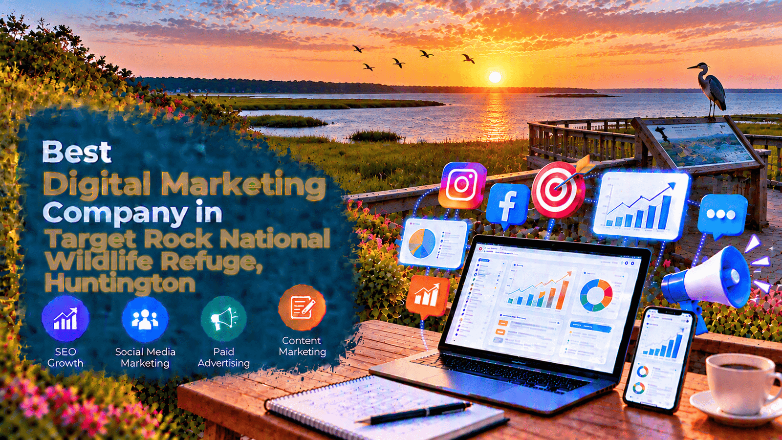 Best Digital Marketing Company in Target Rock National Wildlife Refuge, Huntington