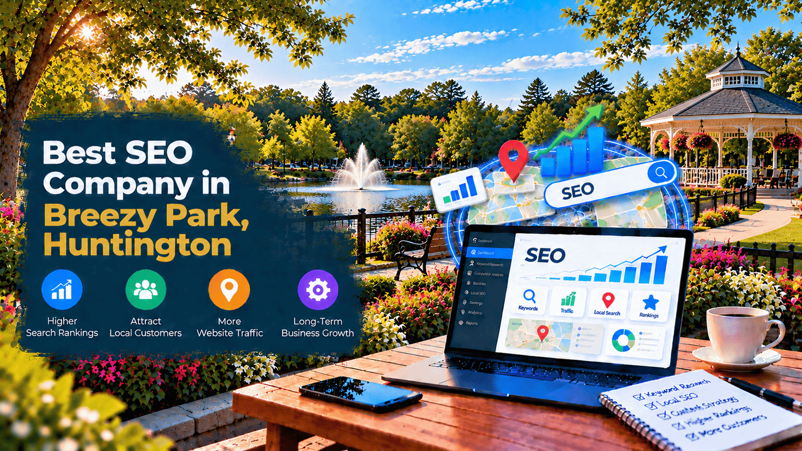 Best SEO Company in Breezy Park, Huntington