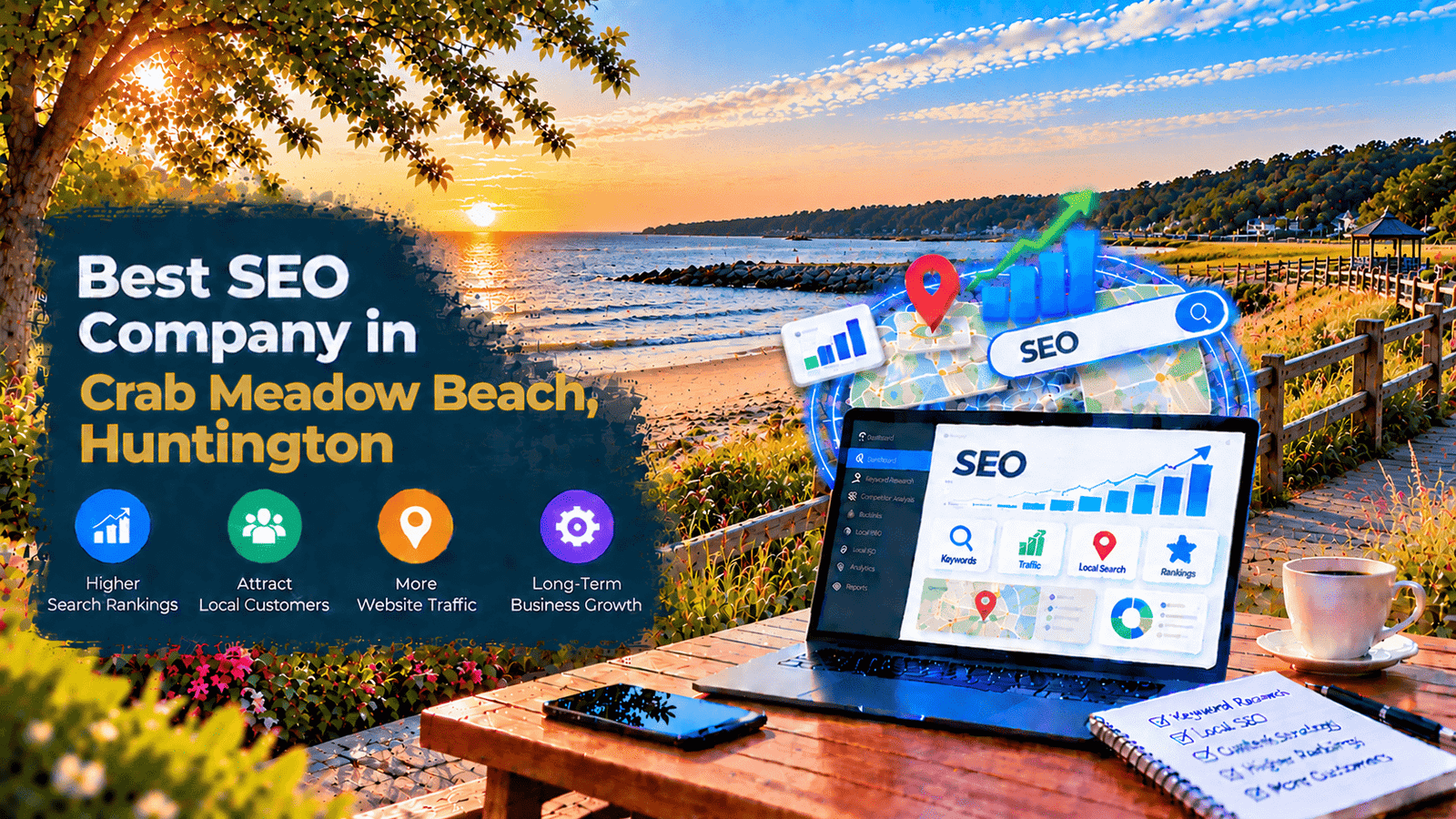 Best SEO Company in Crab Meadow Beach, Huntington