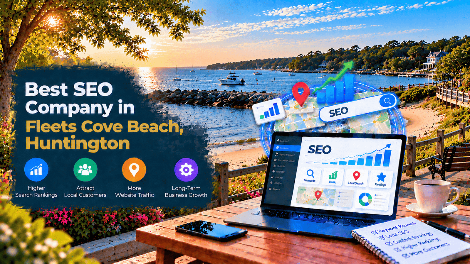 Best SEO Company in Fleets Cove Beach, Huntington