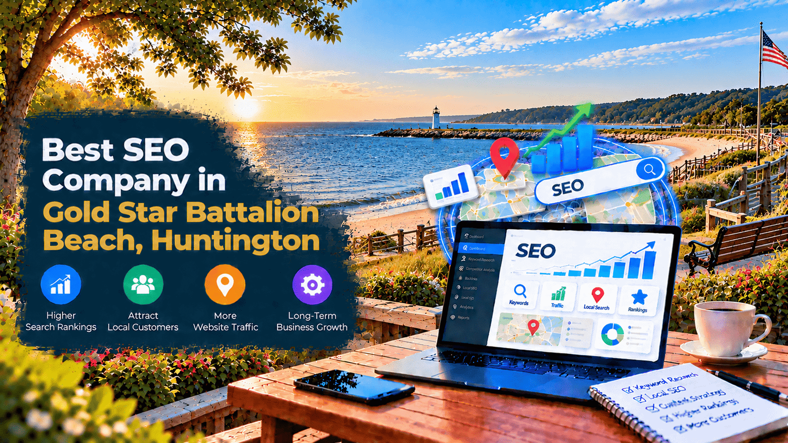 Best SEO Company in Gold Star Battalion Beach, Huntington