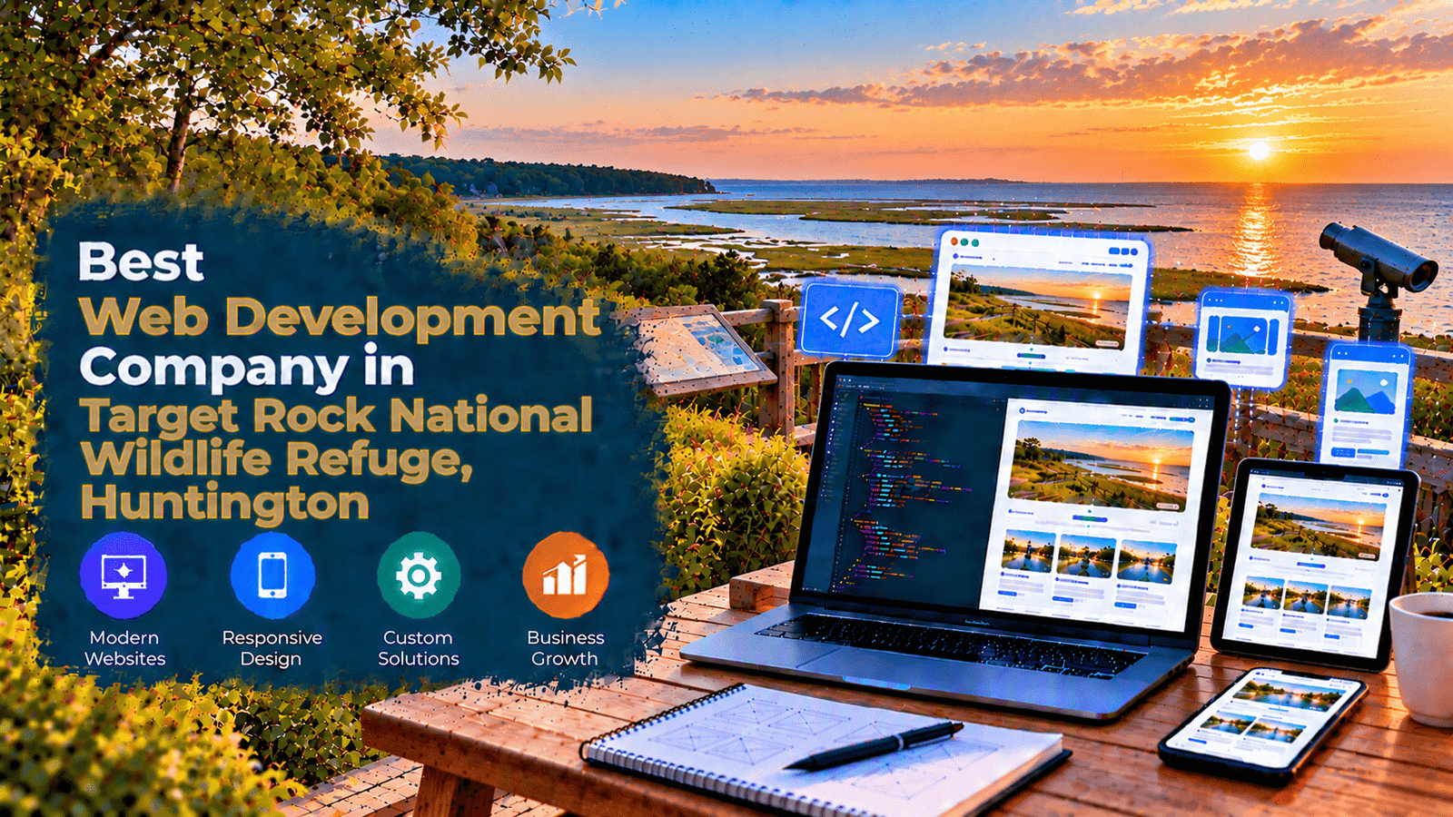 Best Web Development Company in Target Rock National Wildlife Refuge, Huntington
