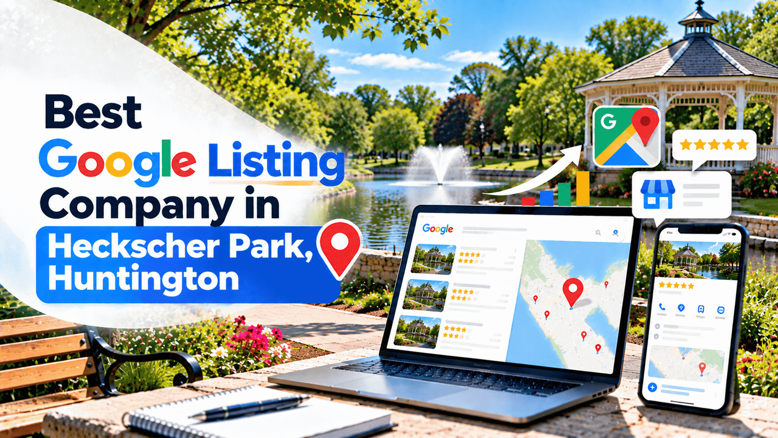 Best Google Listing Company in Heckscher Park, Huntington